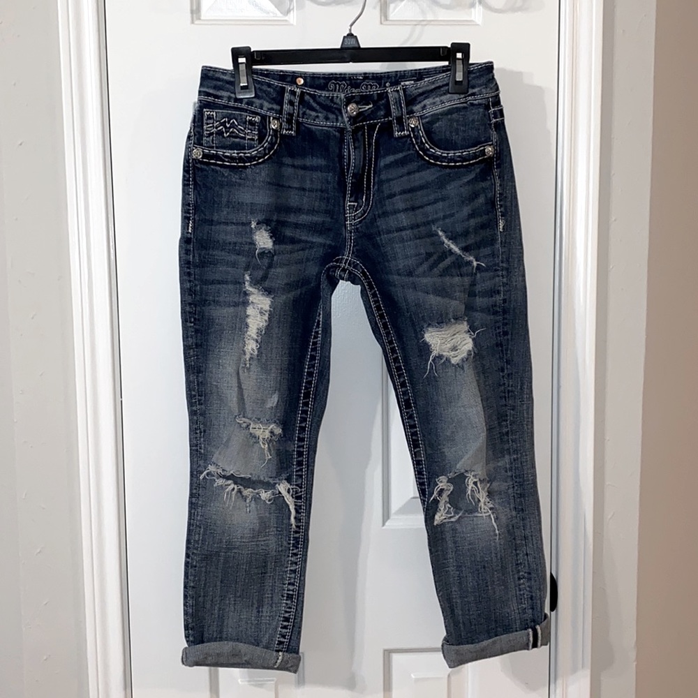 Miss Me Boyfriend Capri Jeans Size 26